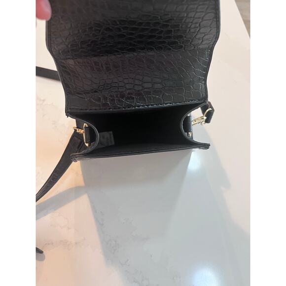 Badgley Mischka Croc-Embossed Vegan Leather Top Handle Bag - Picture 9 of 9